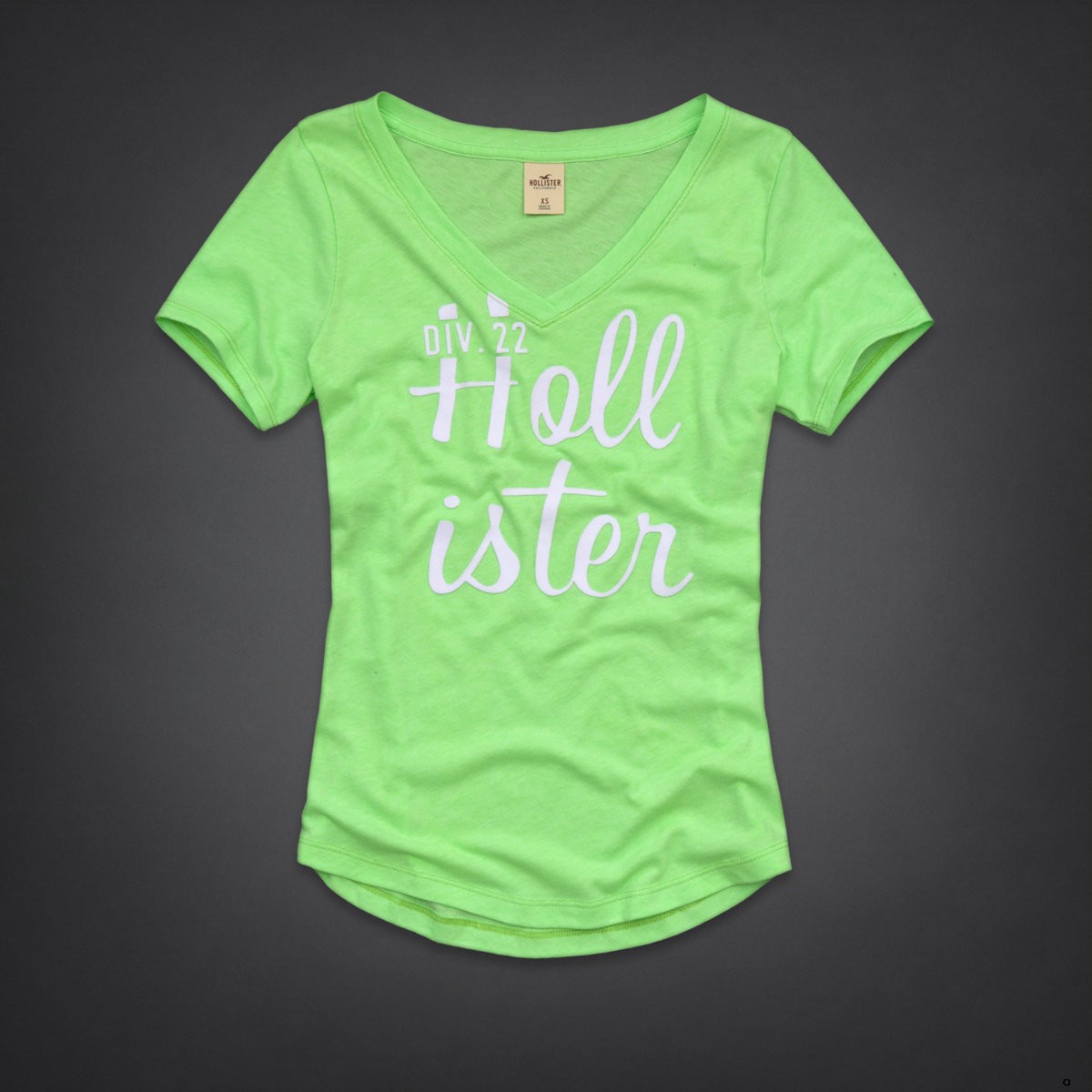 Hollister Mujeres De Cuello Redondo Corto Remera HCO4837